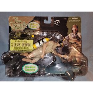 Steve Irwin The CROCODILE HUNTER TALKING Scuba Diving with Tiger Shark Remora